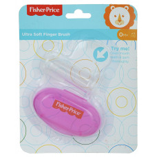 Fisher-Price Silicone Finger Brush with Case Pink (1016401)